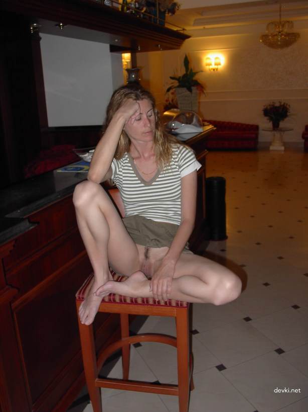 Mature Woman Exposes Her Wet Pussy - Amateur Porn Photo