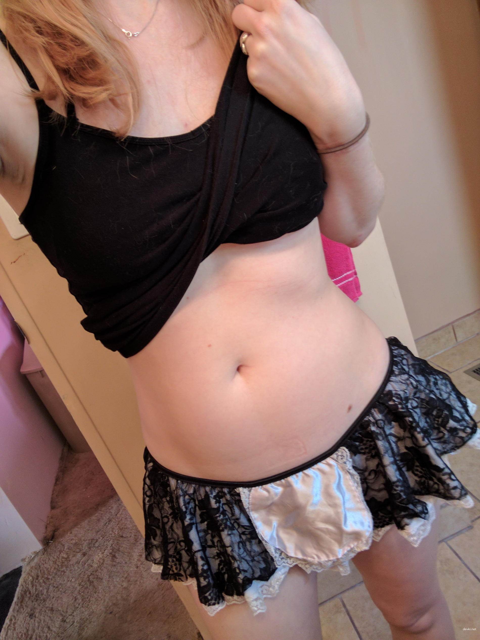 Young Girl Strips and Plays with Dildo in Pussy - Amateur Porn Photo