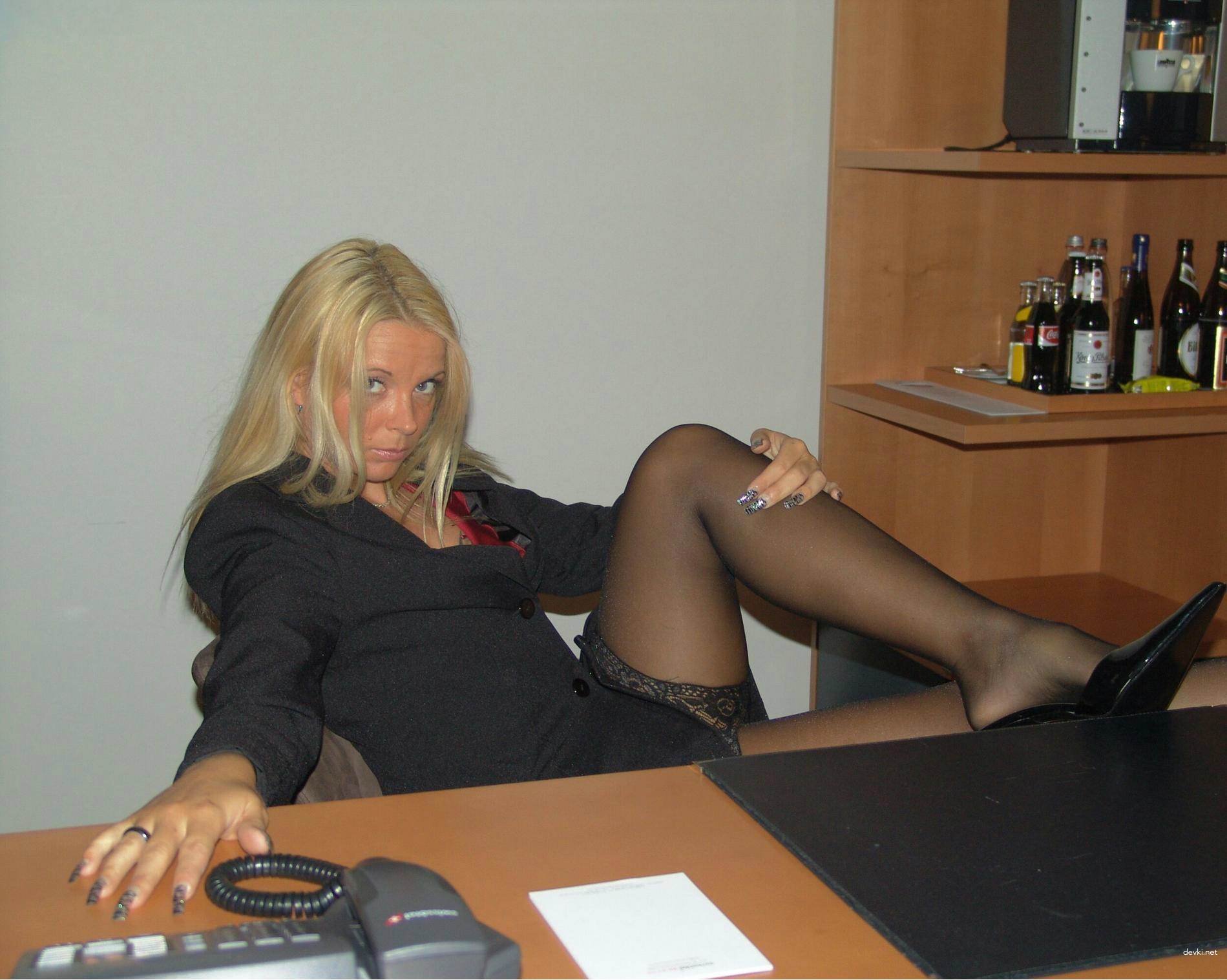 Amateur Secretary Poses Explicitly in Office - Hot Secretary Roleplay Photoshoot