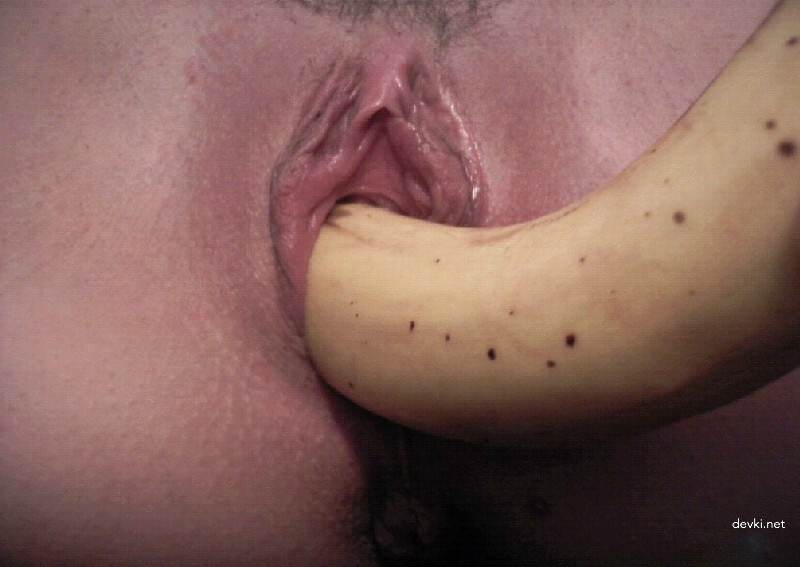 Amateur Slut Fucks Herself with Banana - Explicit Homemade Porn