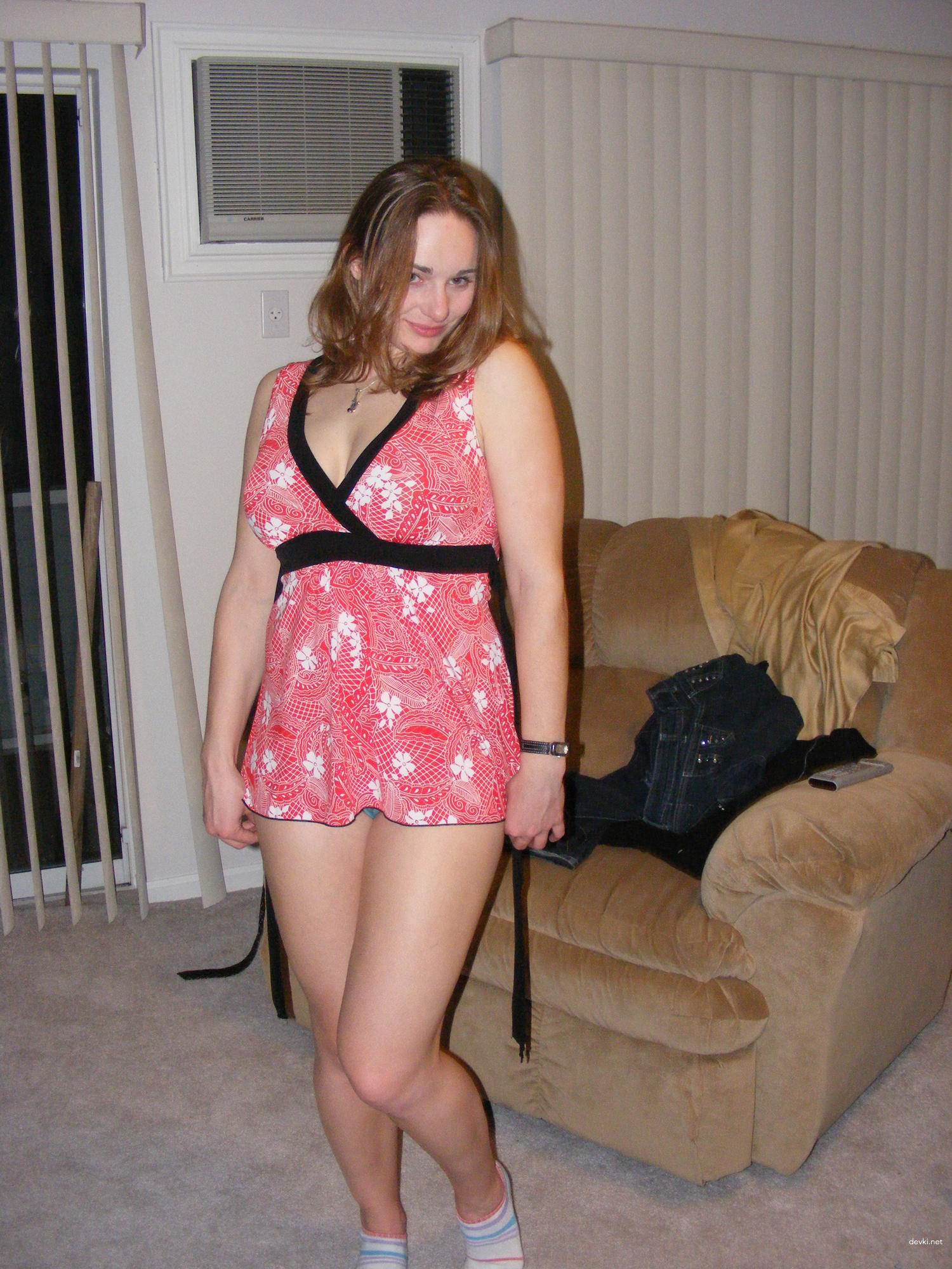 Amateur Busty Girlfriend Fucks Herself with Bottle - Explicit Solo Porn Photo