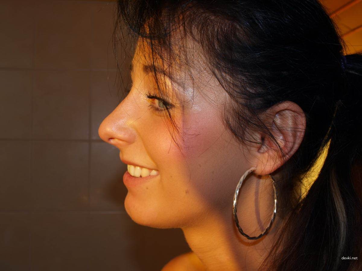 Skinny Busty Brunette's Erotic Amateur Photo Shoot