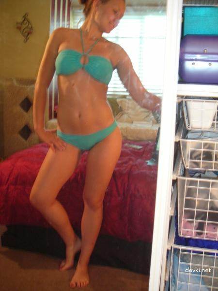 Blonde Amateur's Intimate Pleasures: Explicit Porn Photos