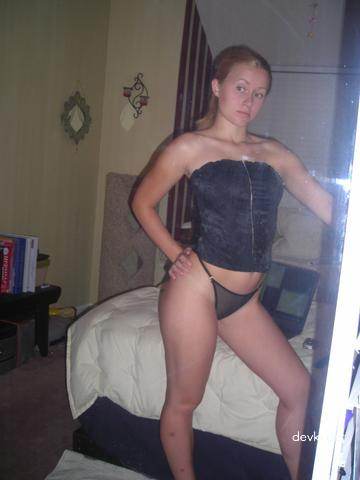 Blonde Amateur's Intimate Pleasures: Explicit Porn Photos