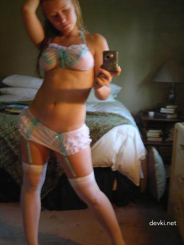 Blonde Amateur's Intimate Pleasures: Explicit Porn Photos