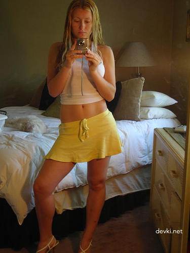 Blonde Amateur's Intimate Pleasures: Explicit Porn Photos