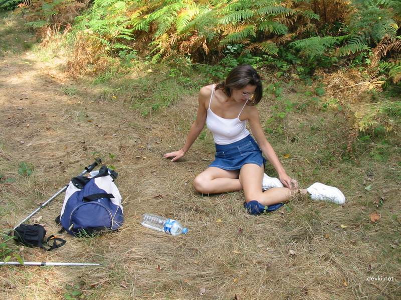 Seductive Woman with Perky Breasts on Vacation: Explicit Amateur Photo