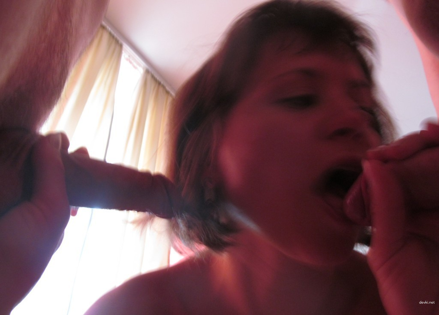 Rough Amateur Gangbang: Men Stuffing Woman on Their Dicks