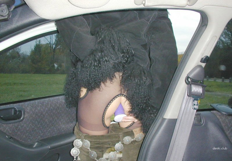 Anal Masturbation in Car: Explicit Amateur Porn Photo Shoot