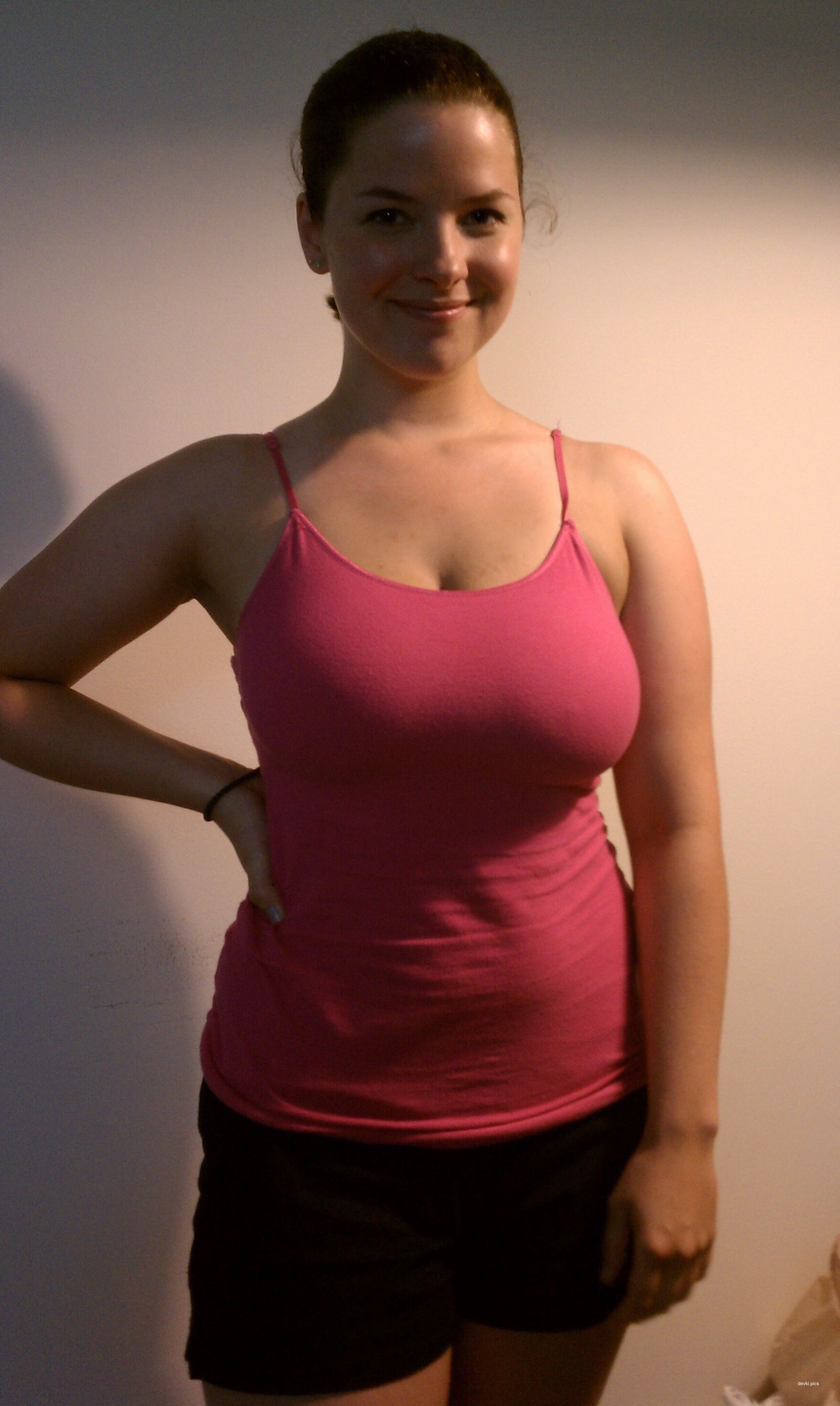 Amateur Busty Babe Masturbates with Vegetables - Explicit Solo Porn Photo