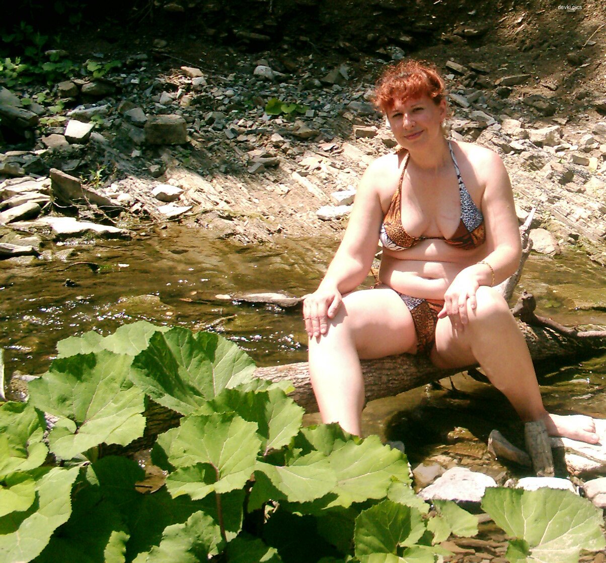Wild Forest River Walk: Amateur Photo with Explicit Nudity