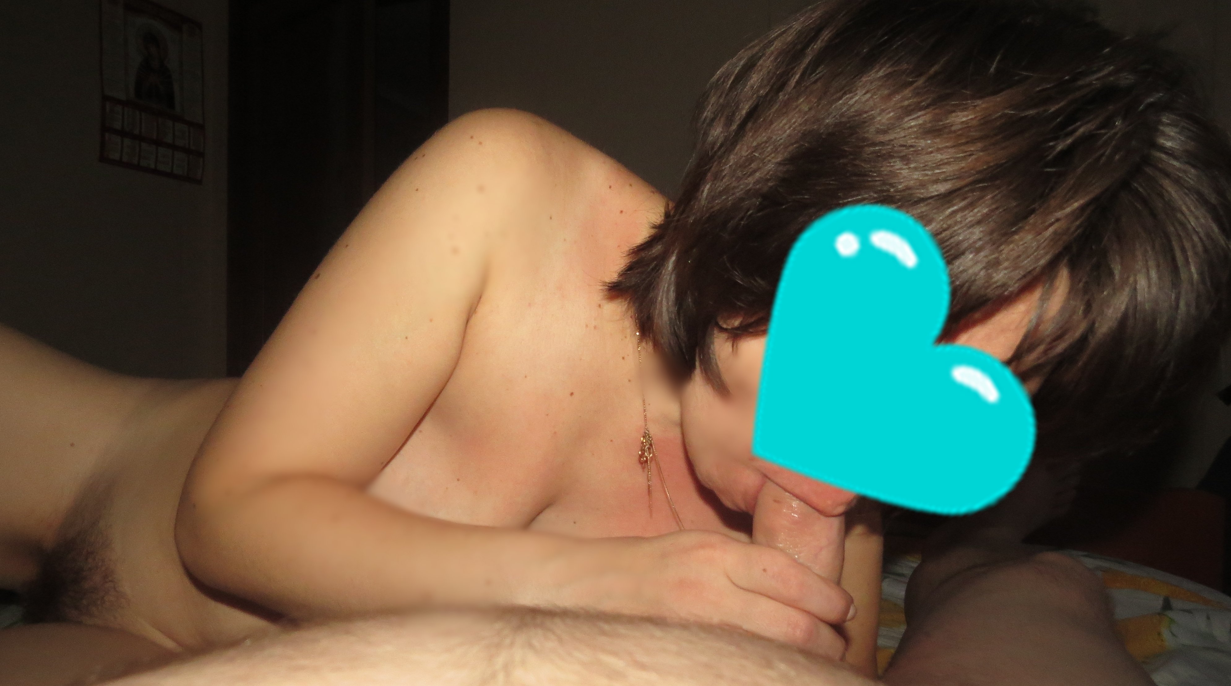 Hot Wife Sucking Cock - Amateur Porn Photo with Explicit Blowjob Action