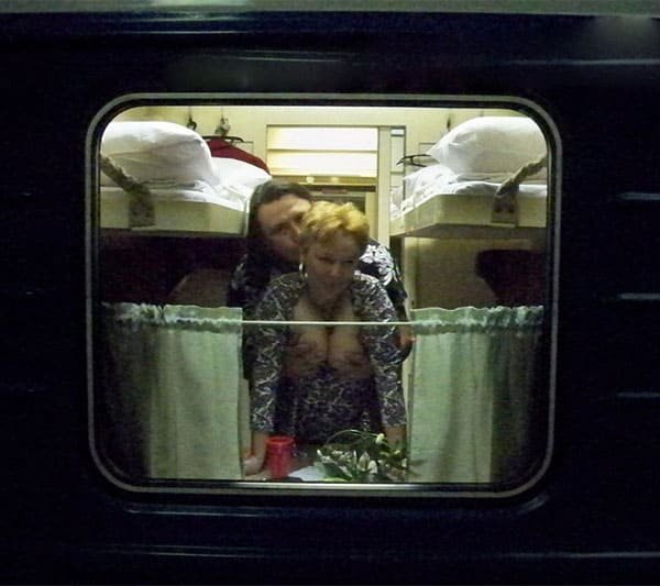 Explicit Train Sex: Amateur Porn Photo with Hot Russian Couple