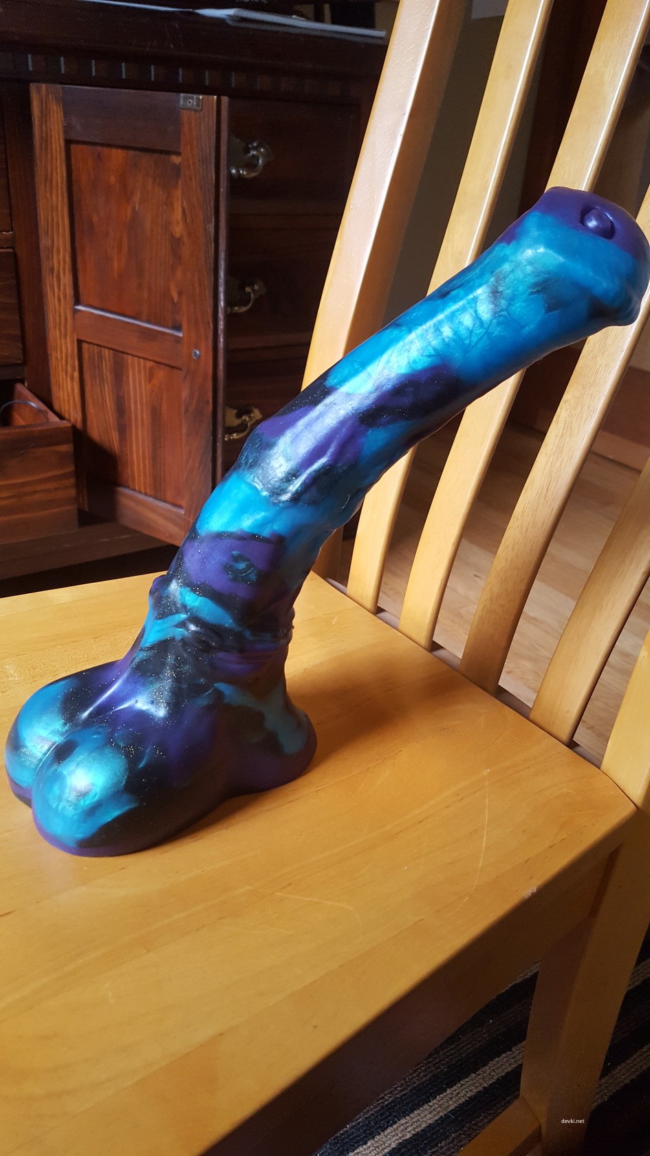 Hardcore Amateur Chair Dildo Fuck - Explicit Porn Photo