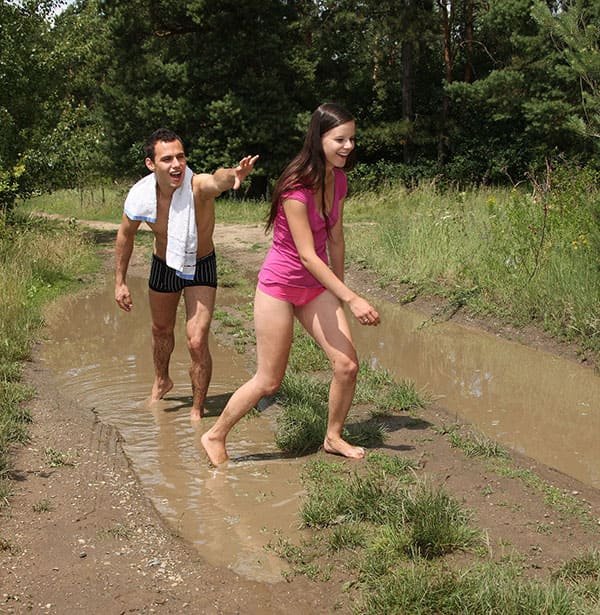 Young Couple's Explicit Sex Tape on Country Road