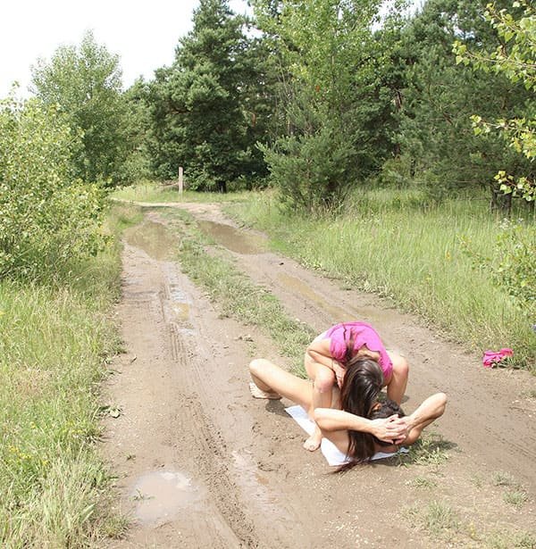 Young Couple's Explicit Sex Tape on Country Road