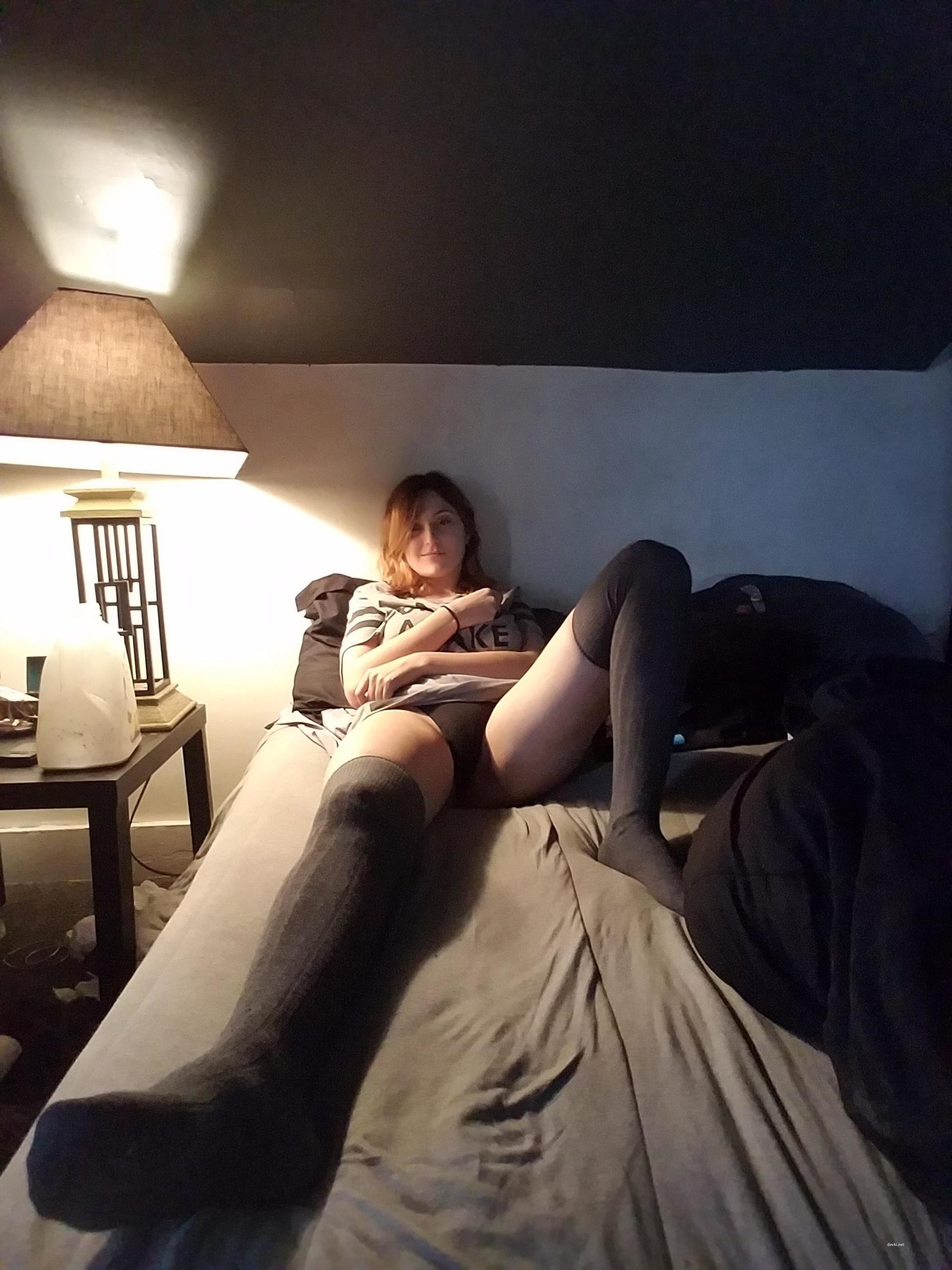 Amateur Nude Morning Pose - Explicit and Barely Awake Photoshoot