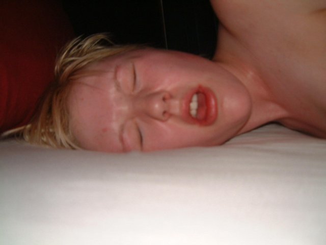 Facial Cumshot on Slut - Amateur Porn Photo