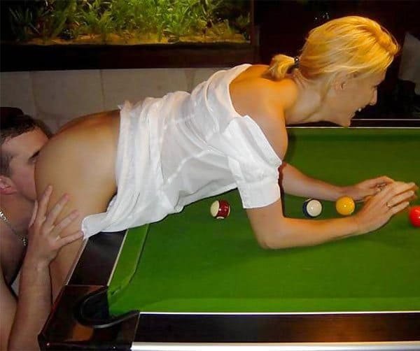 Sluts and Billiards: XXX Amateur Porn Photos