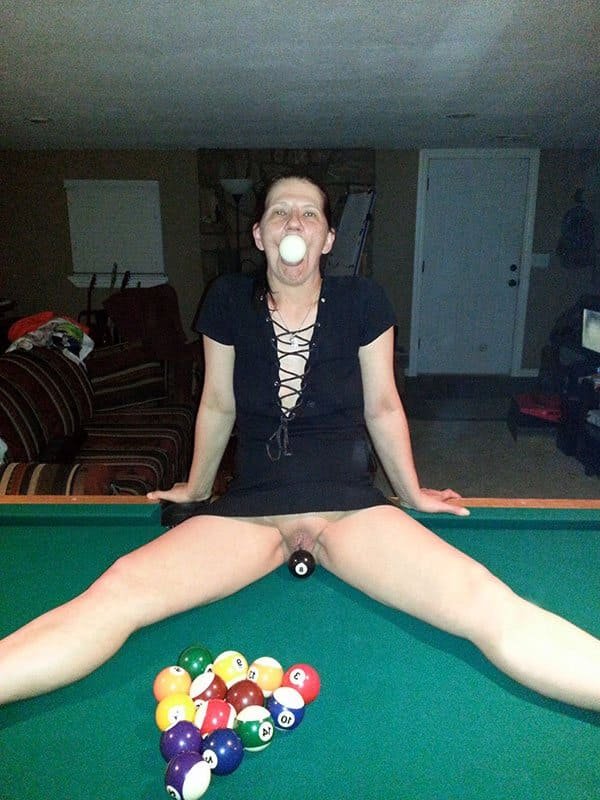 Sluts and Billiards: XXX Amateur Porn Photos