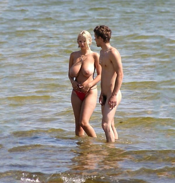 Real Babes with Natural Tits at the Beach - Explicit Amateur Photo