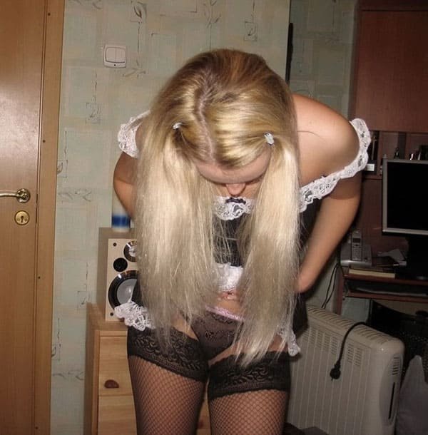 Blonde Babe Enjoys Anal Beads - Explicit Amateur Porn Photo