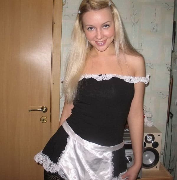 Blonde Babe Enjoys Anal Beads - Explicit Amateur Porn Photo