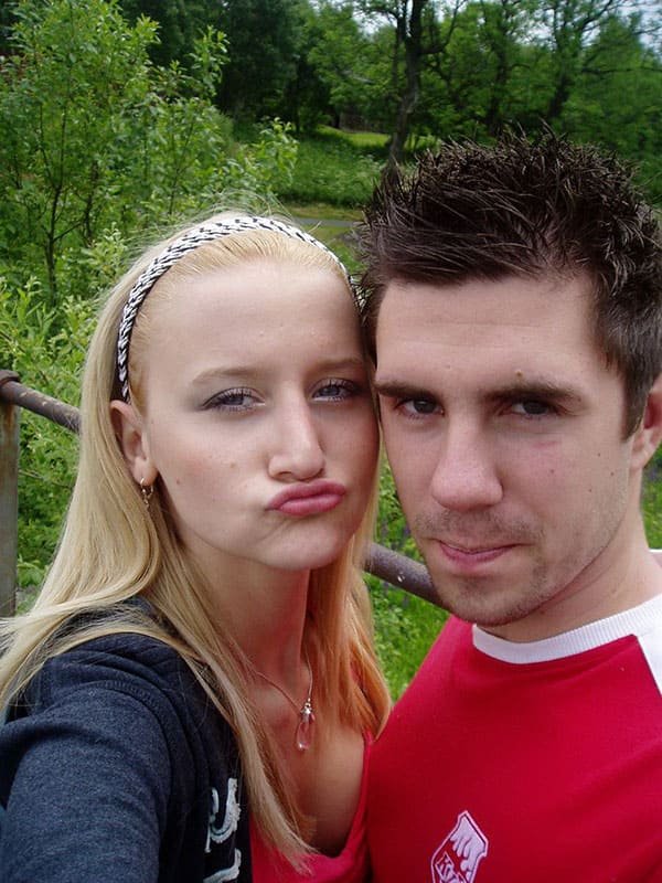 Young slut gives blowjob in public - Amateur porn photo.