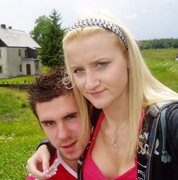 Young slut gives blowjob in public - Amateur porn photo.