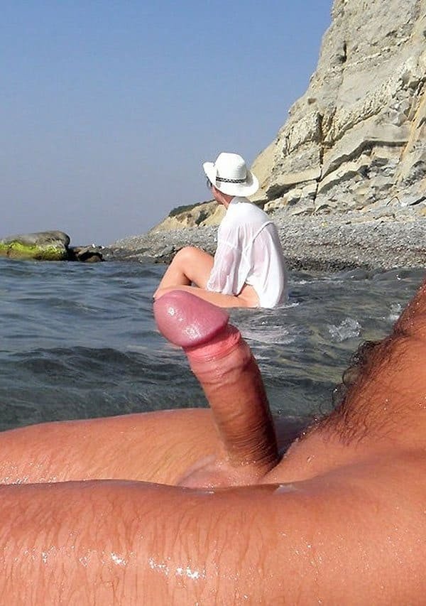 Hard Cocks on Nude Beach: Explicit Amateur Porn Photos