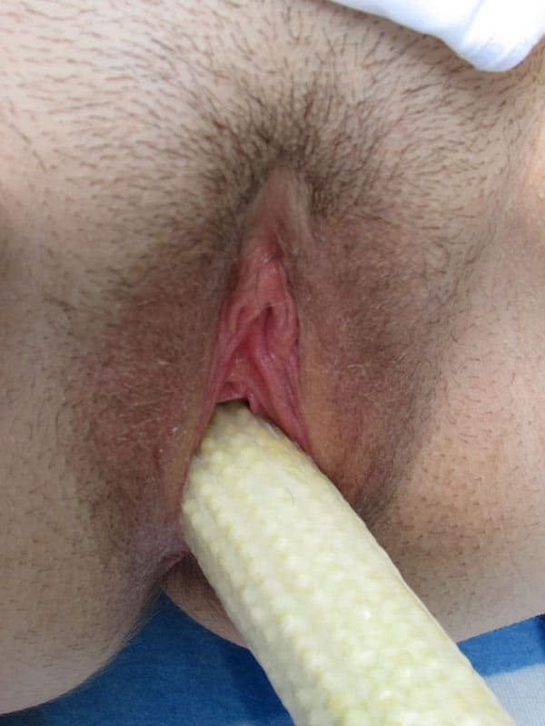 Corn Masturbation: Amateur Porn Photo Featuring Explicit Solo Play