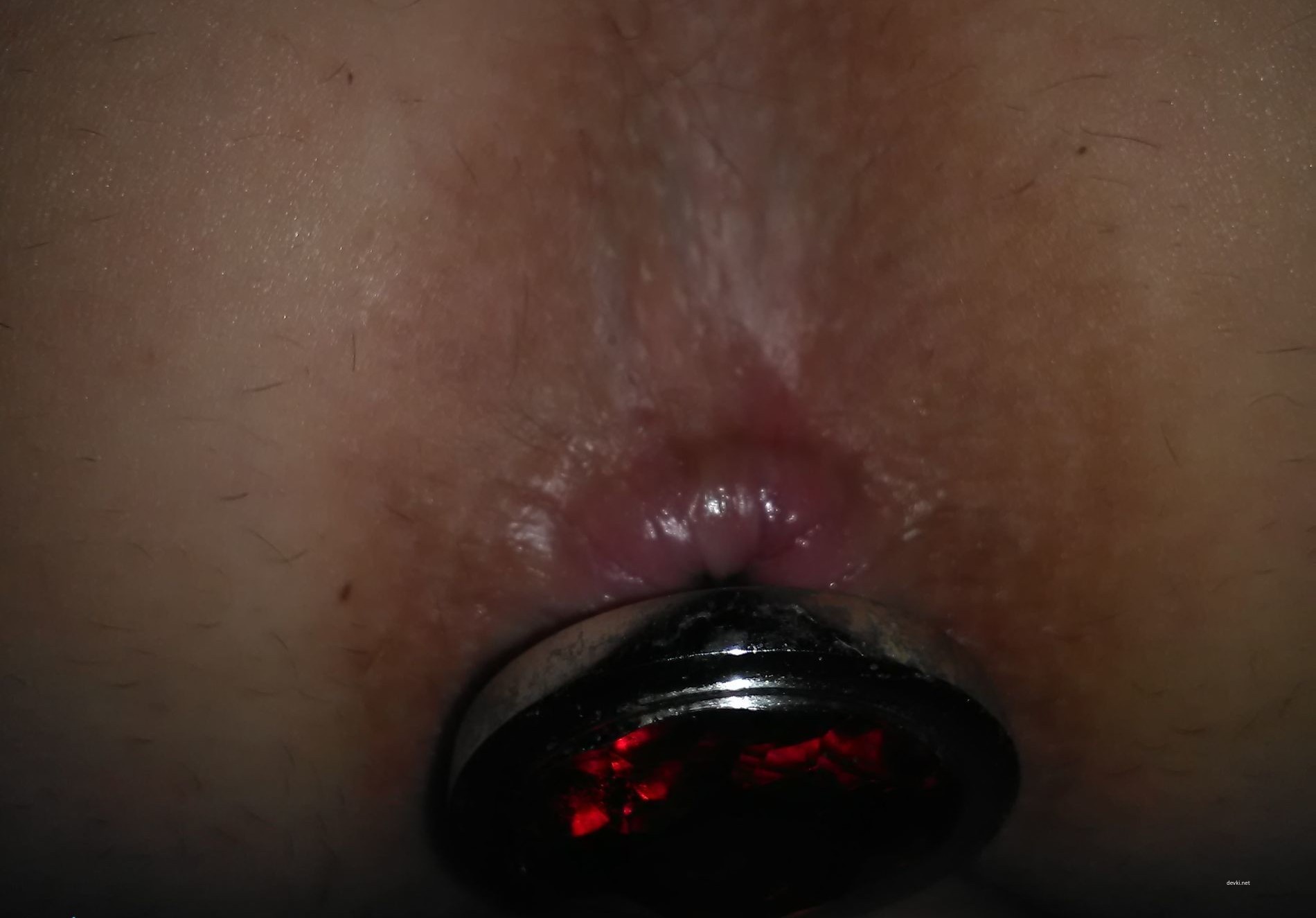 Anal Self-Fuck in Front of Husband: Raw Amateur Porn Pic