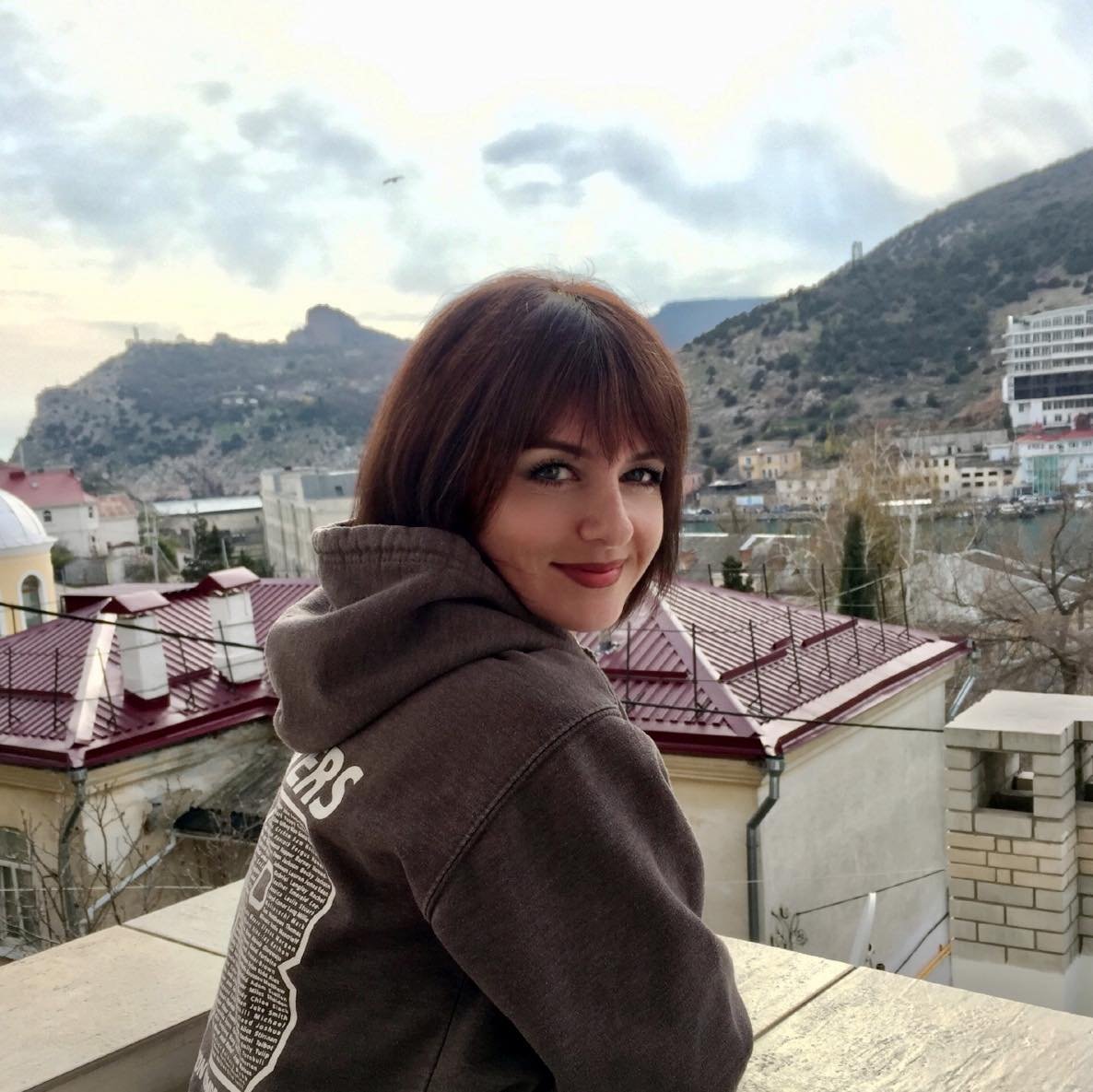 Sensual Brunette Fucks in Sauna - Amateur Porn Photo