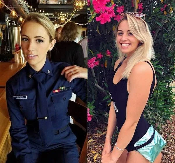 Hot Girls and Women in Uniform at Work (38 Photos): Sexy and Seductive Looks