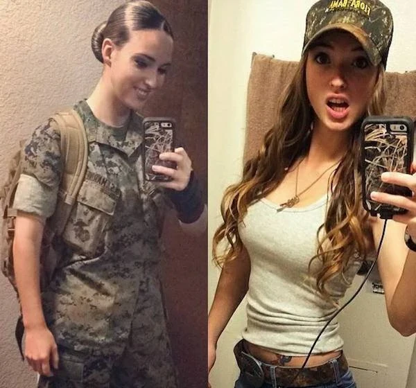 Hot Girls and Women in Uniform at Work (38 Photos): Sexy and Seductive Looks