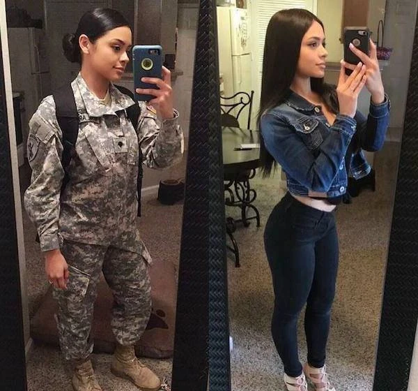 Hot Girls and Women in Uniform at Work (38 Photos): Sexy and Seductive Looks