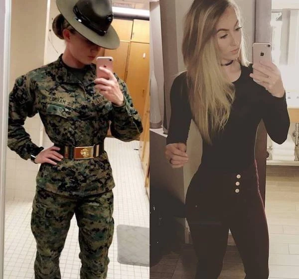 Hot Girls and Women in Uniform at Work (38 Photos): Sexy and Seductive Looks