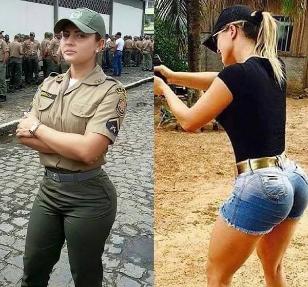 Hot Girls and Women in Uniform at Work (38 Photos): Sexy and Seductive Looks