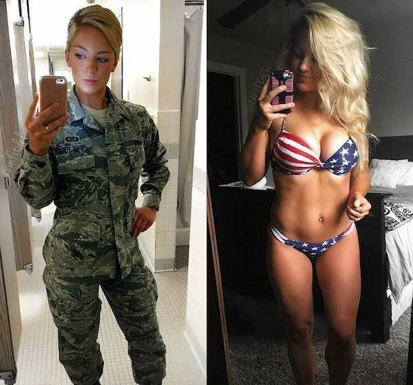 Hot Girls and Women in Uniform at Work (38 Photos): Sexy and Seductive Looks