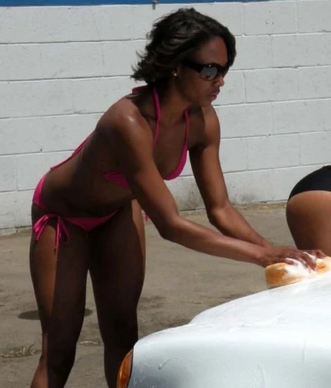 Seductive Bikini Girls Washing Cars - 35 Explicit Photos