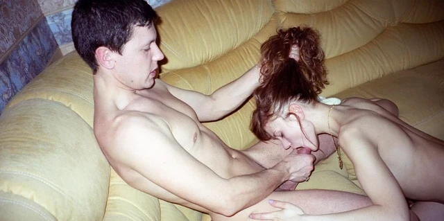90s Amateur Porn: Olga Gets Fucked and Gives Blowjob
