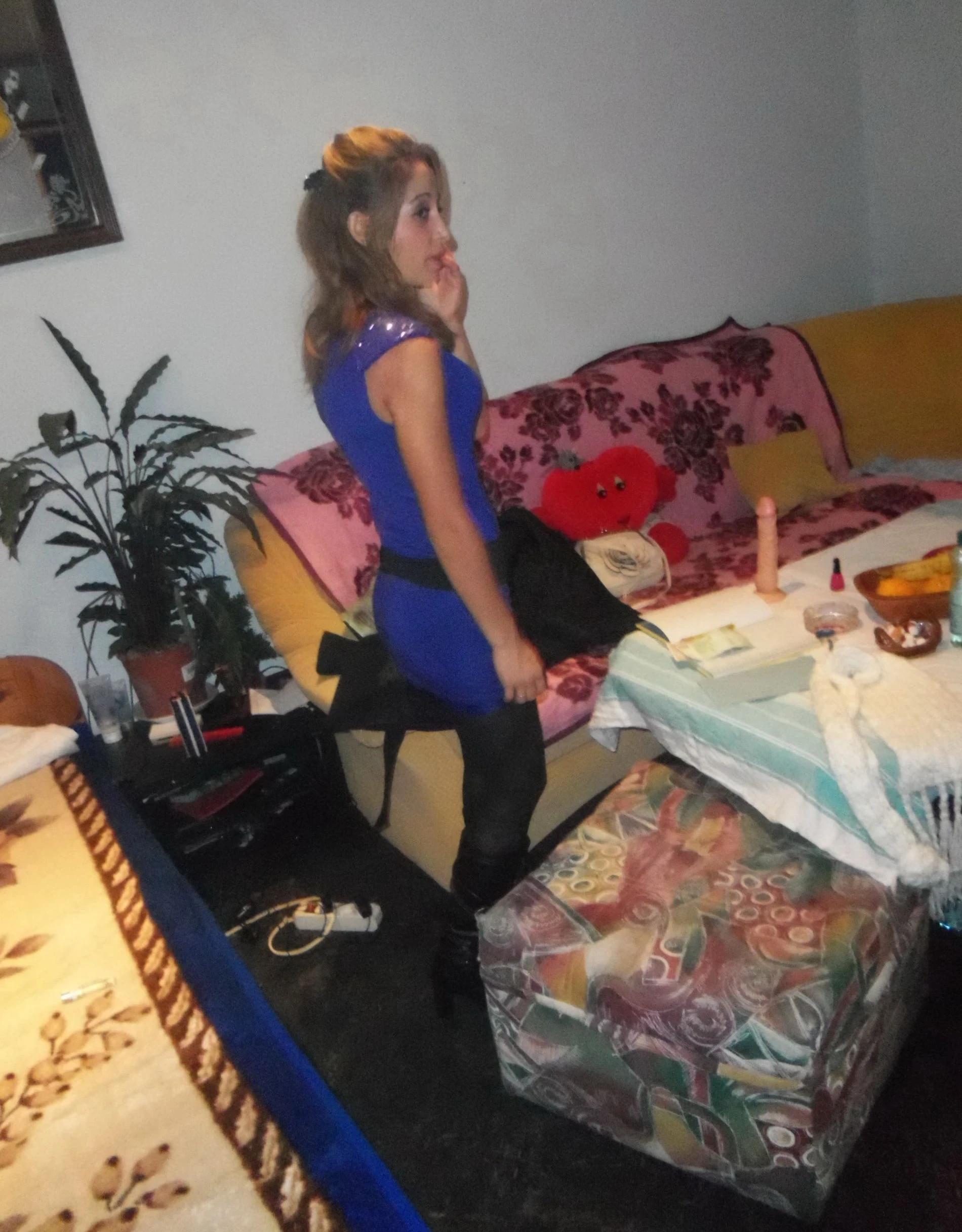 Amateur Girl Strips Pantyhose and Panties for Boyfriend - Explicit Homemade Porn