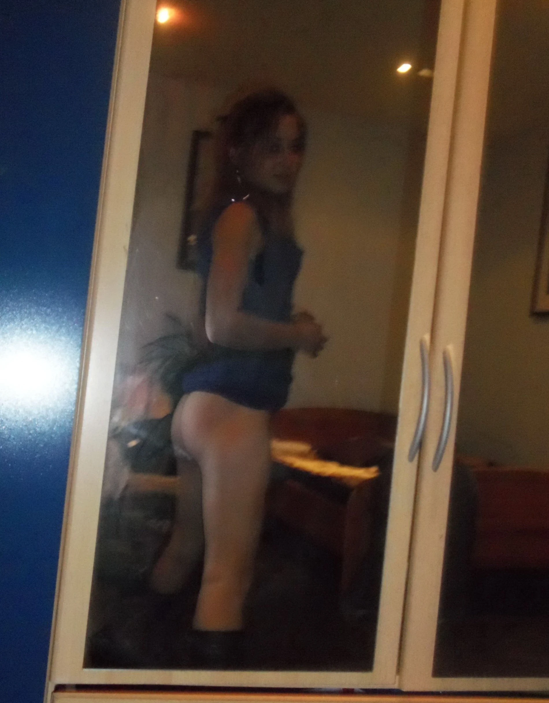 Amateur Girl Strips Pantyhose and Panties for Boyfriend - Explicit Homemade Porn