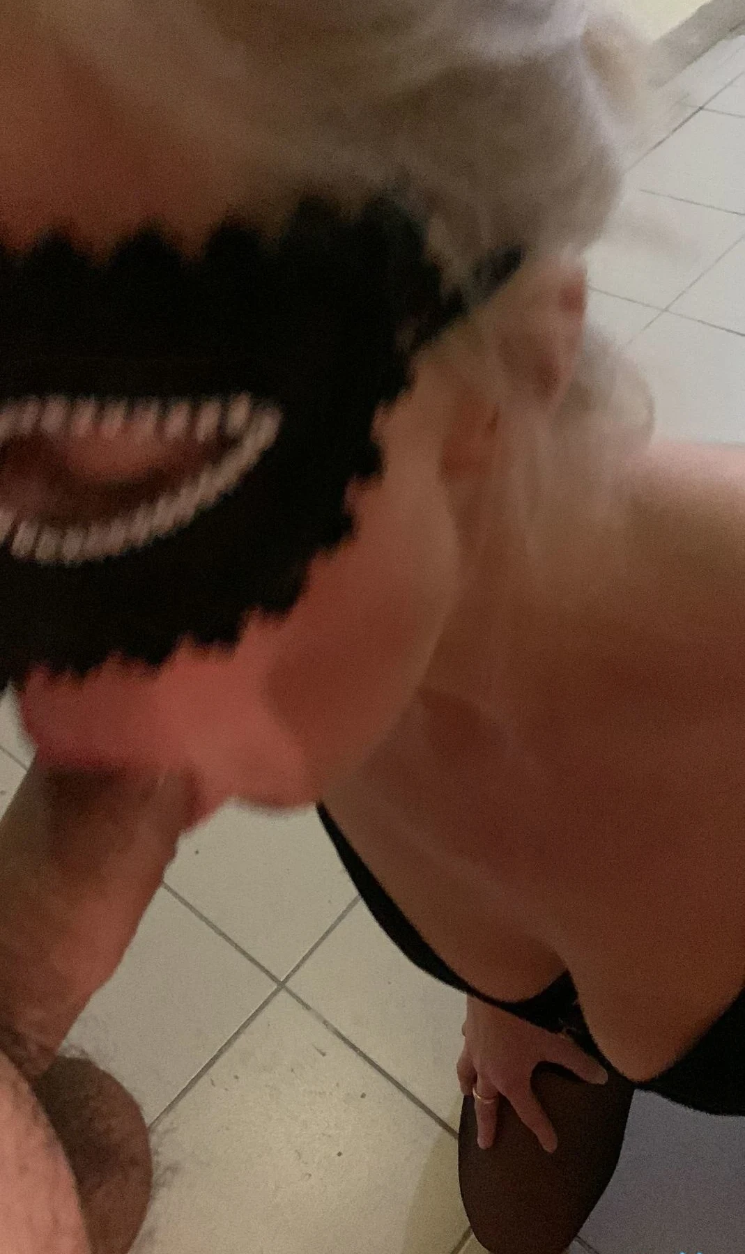 Blowjob in Stairwell: Amateur Porn Photo (Explicit)