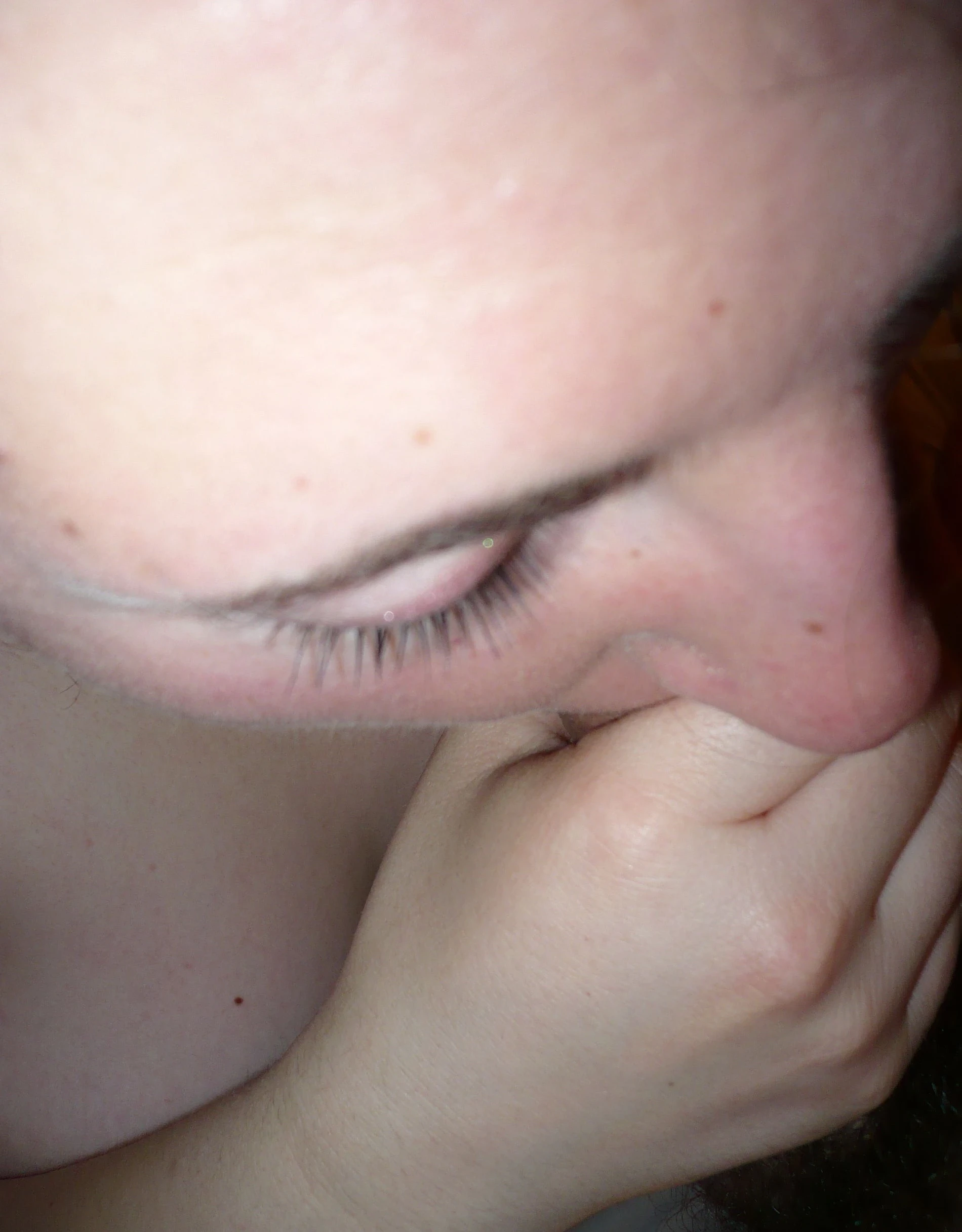 Curvy amateur plays with cock - Explicit amateur porn photo