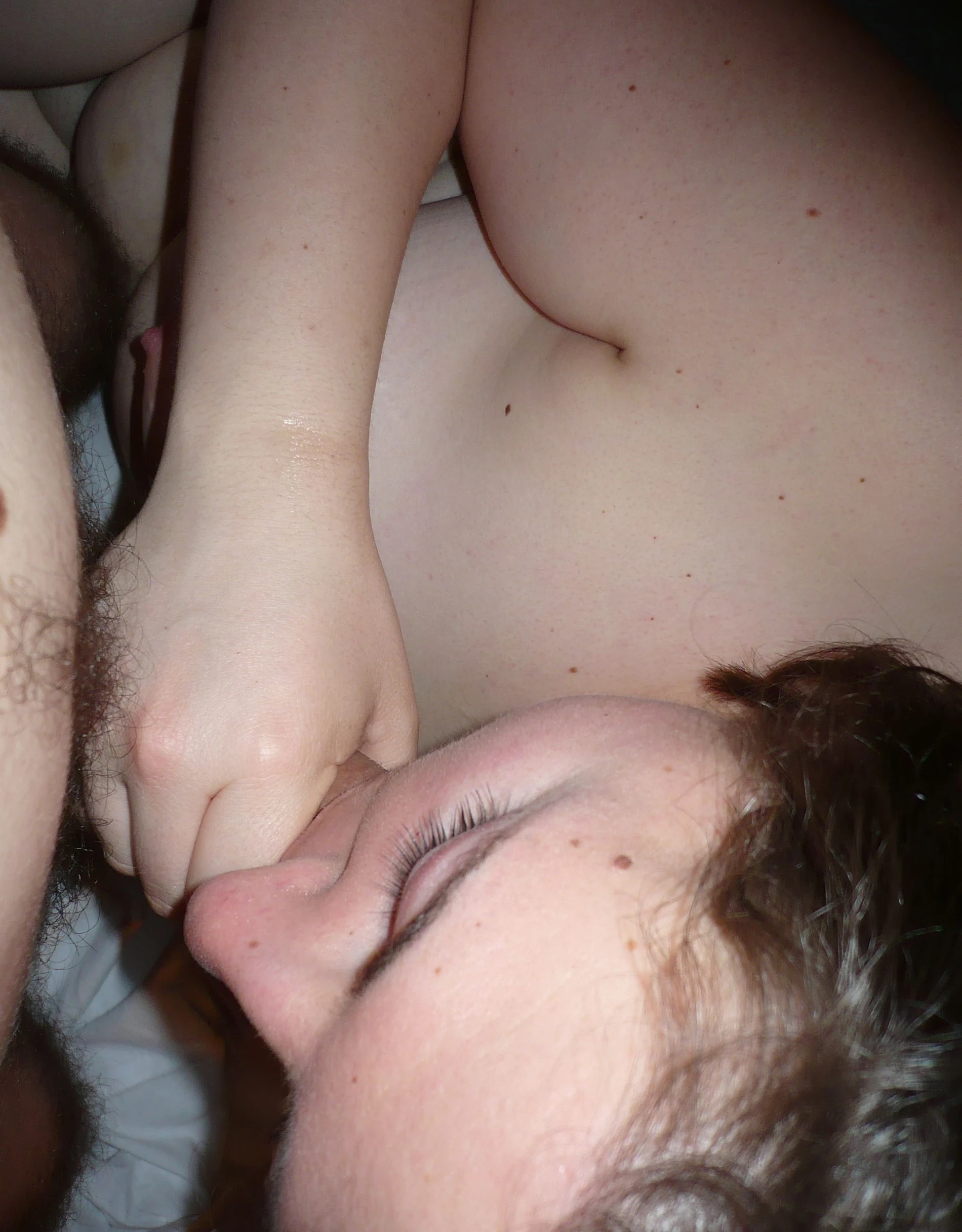 Curvy amateur plays with cock - Explicit amateur porn photo