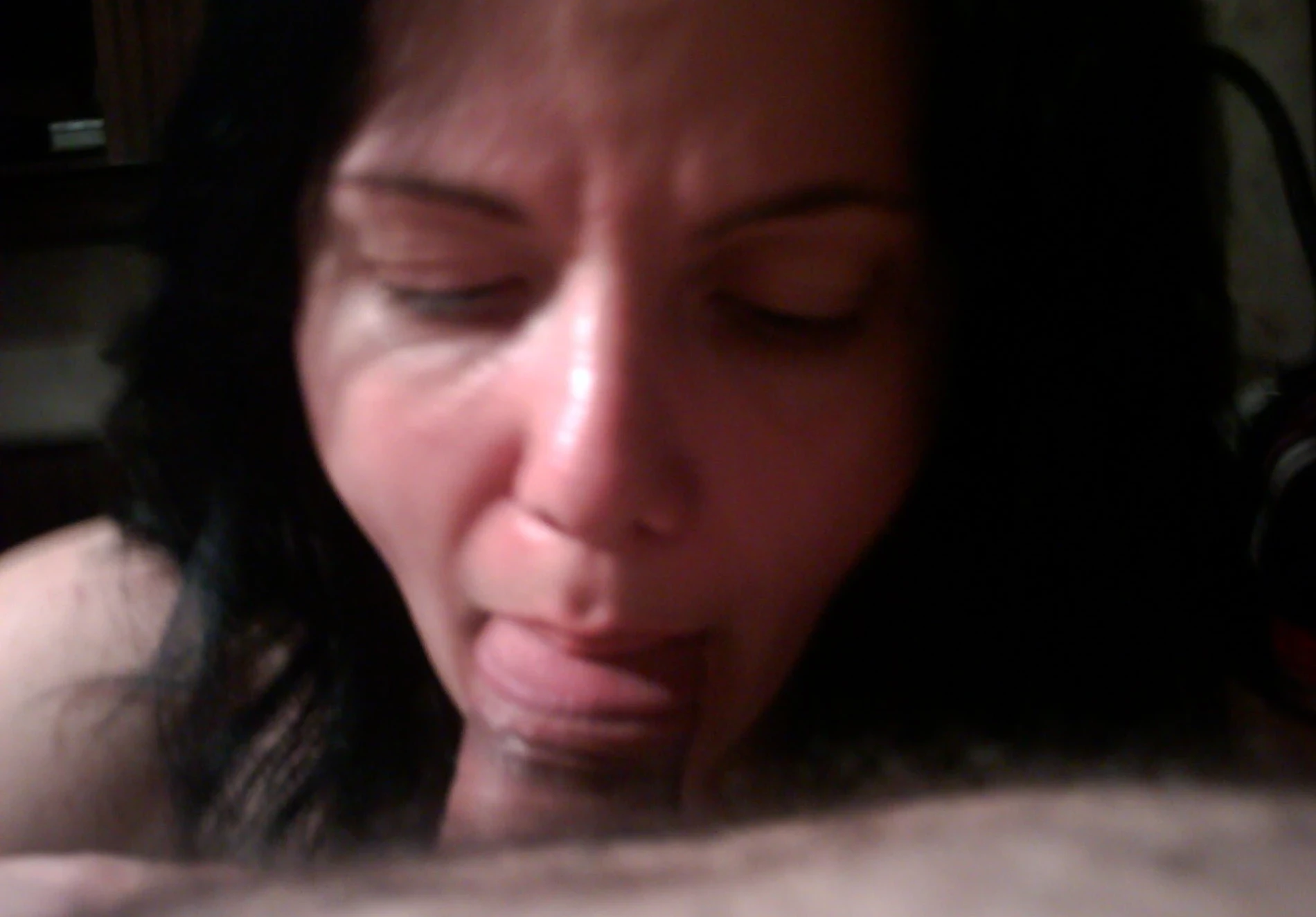 Amateur Selfie Blowjob: Explicit Cock Sucking Photo