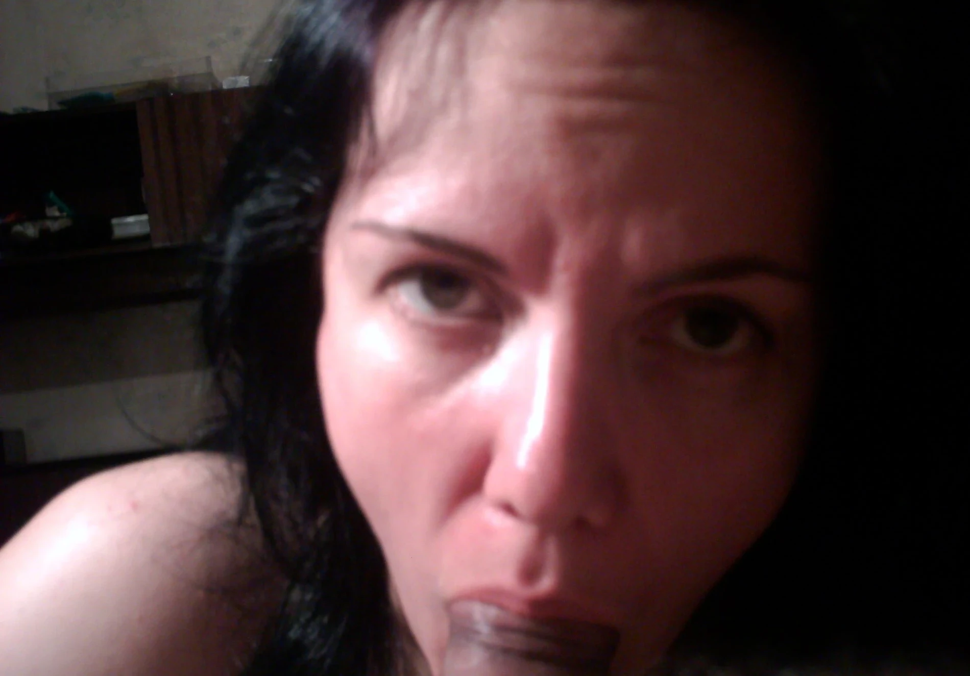 Amateur Selfie Blowjob: Explicit Cock Sucking Photo