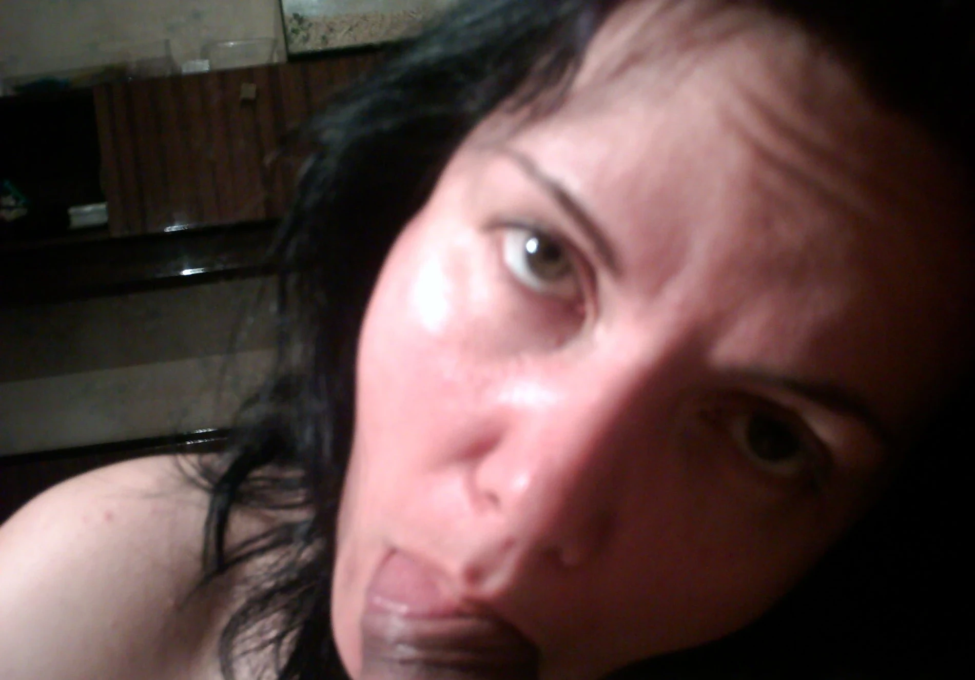 Amateur Selfie Blowjob: Explicit Cock Sucking Photo
