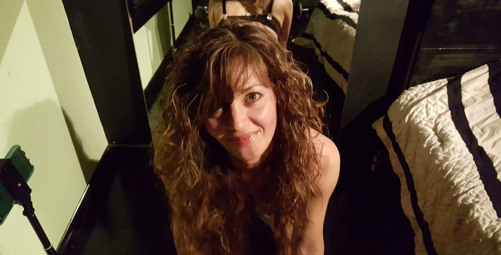 Sultry Woman in Black Lingerie Amateur Porn - Explicit XXX Photos